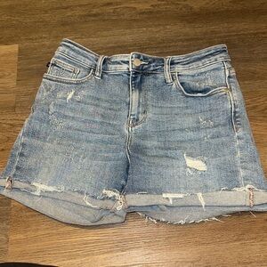 Judy Blue Distressed Denim Women Shorts